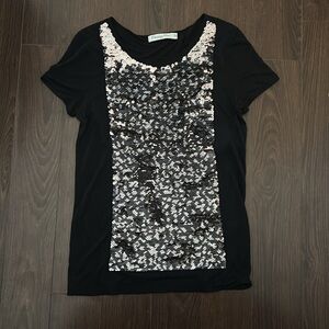 Christian Dior Black Sequin Top